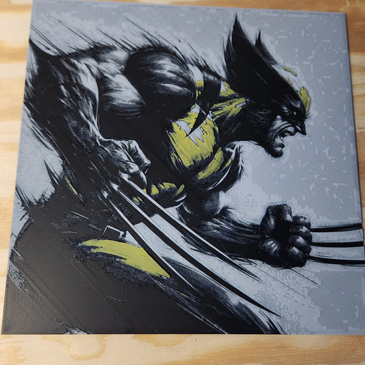 Wolverine Side Profile- Hue Art